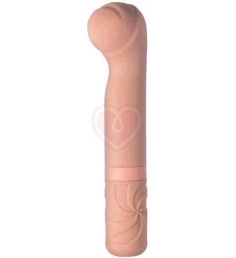 Мини-вибратор с головкой-бутоном Universe Rocky’s Fairy Mallet см бежевый фото 1