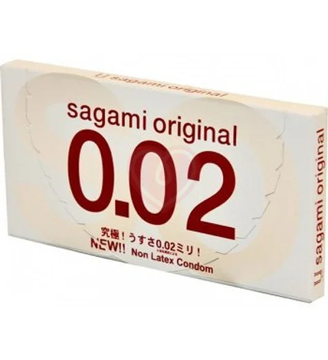 Ультратонкие полиуретановые презервативы Sagami Original 002 2 шт фото 1