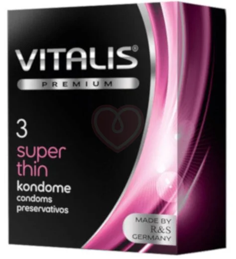 Ультратонкие презервативы Vitalis Premium Super Thin 3 шт фото 1
