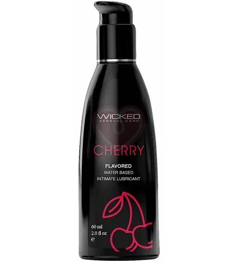 Оральный лубрикант Wicked Aqua Cherry со вкусом сладкой вишни 60 мл фото 1
