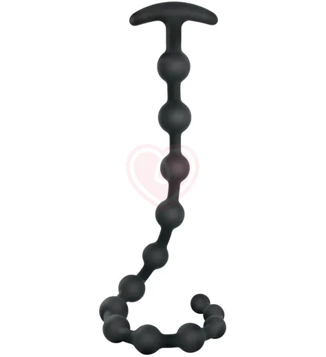 Анальные бусы Black Velvets Anal Beads чёрные фото 1