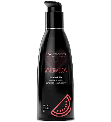 Оральный лубрикант Wicked Aqua Watermelon со вкусом освежающего арбуза 60 мл фото 1