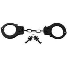 Дизайнерские металлические наручники Designer Cuffs черные