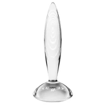 Стеклянный фаллоимитатор Satisfyer Sparkling Crystal прозрачный