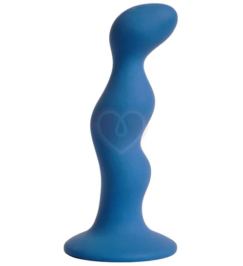 Анальная пробка Terra Le Frivole кобальтового цвета фото 1