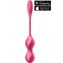 Вагинальные шарики с вибрацией Satisfyer Love Birds 1 красные