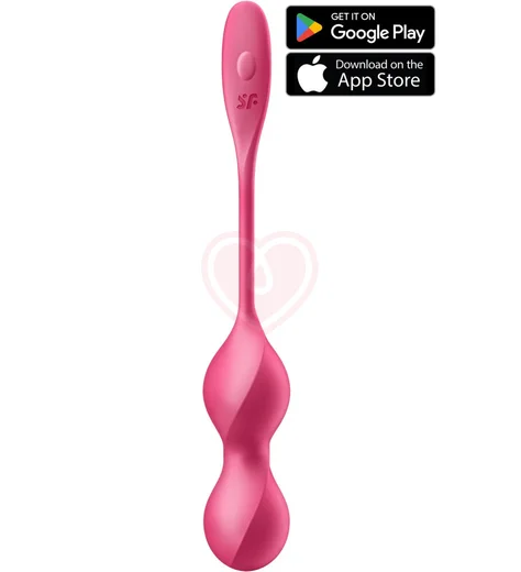 Вагинальные шарики с вибрацией Satisfyer Love Birds 1 красные фото 1