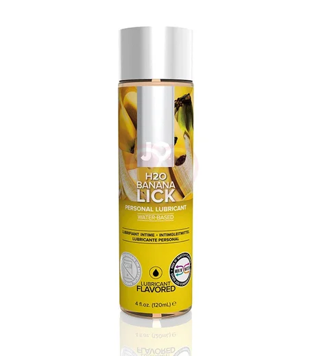 Съедобный лубрикант System JO H2O Flavored Banana Lick с ароматом Банан 120 мл фото 1