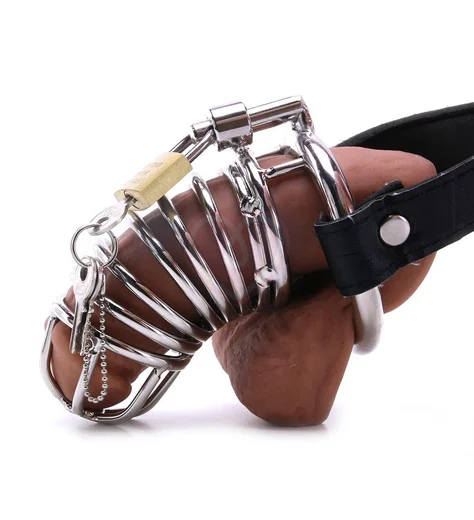 Кольцо верности Pipedream Chastity Belt с фиксацией головки с поясом фото 1