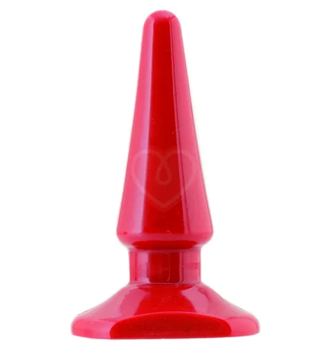 Твёрдая анальная пробка Toyfa Black&Red красная фото 1