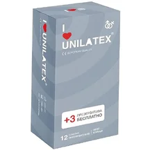 Ребристые презервативы Unilatex Ribbed 12 шт