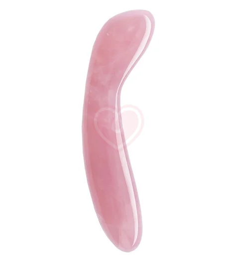 Фаллоимитатор для зоны G Le Wand Crystal G-wand розовый кварц фото 1