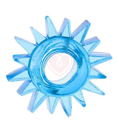 Кольцо эрекционное Toyfa Love Ring Шестерёнка синее фото 1