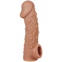 Насадка с пупырышками и отверстием для мошонки Kokos Cock Sleeve CS002-M