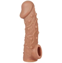 Насадка с пупырышками и отверстием для мошонки Kokos Cock Sleeve CS002-L