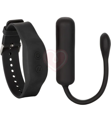 Вибройцо с управлением через браслет Wristband Petite Bullet черое фото 1