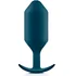 Утяжелённая анальная пробка для ношения b-Vibe Snug Plug 6 большая морская волна фото 1