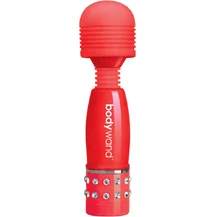 Мини-массажер с кристаллами BodyWand Love Edition красный
