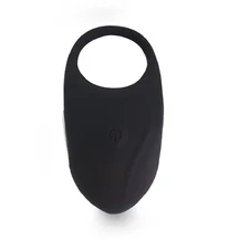 Эрекционное кольцо с вибрацией Thor Cockring Black черное