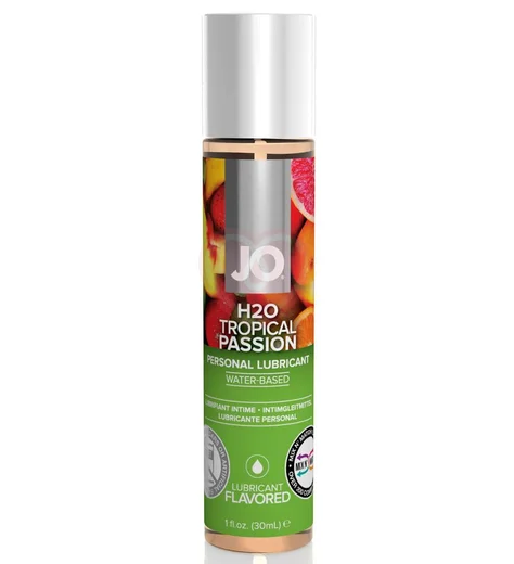 Съедобный лубрикант System JO H2O Flavored Tropical Passion с ароматом Тропические фрукты 30 мл фото 1