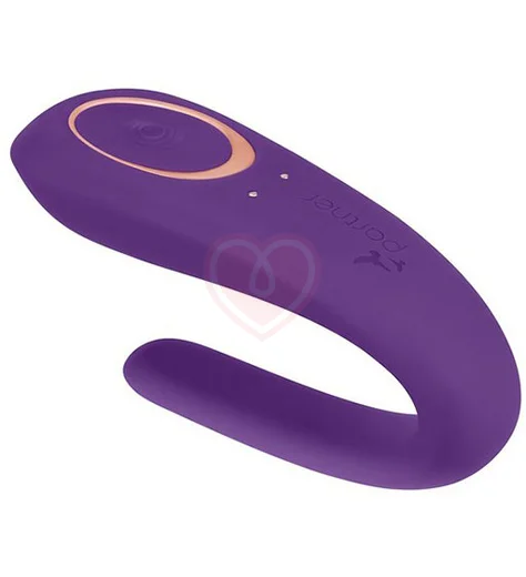 Вибромассажёр для пар Partner фиолетовый фото 1