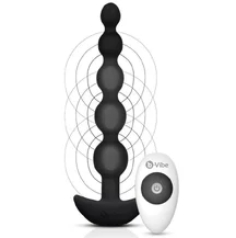 Анальные шарики с 3 моторчиками B-Vibe Cinco Anal Beads чёрные