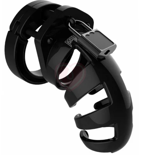 Мужской пояс верности Shots Man Cage Model 02 чёрный 9 см фото 1