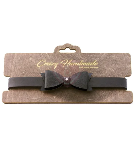 Кожаный чокер-бабочка Crazy Handmade фото 1