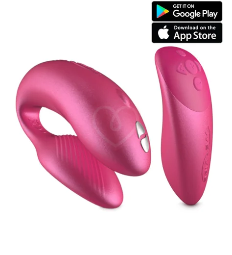 Парный вибратор с сенсорным пультом управления We-Vibe Chorus розовый фото 1