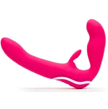 Безремневой страпон Happy Rabbit Strapless-on розовый