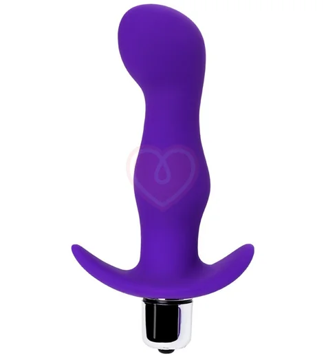 Анальная вибропробка A-Toys Vibro Anal Plug M фиолетовая фото 1