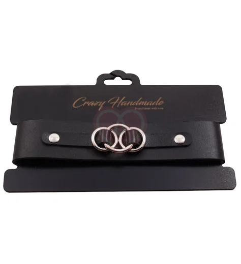 Чокер с тремя колечками Crazy Handmade фото 1