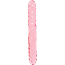 Двухсторонний фаллоимитатор Crystal Jellies 30 см розовый