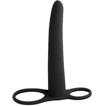 Насадка для двойного проникновения Pure Passion Gimlet 16 см чёрная