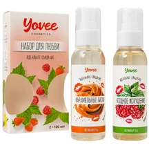 Набор для любви из 2 гелей-смазок Yovee со вкусом малины с мятой и карамели