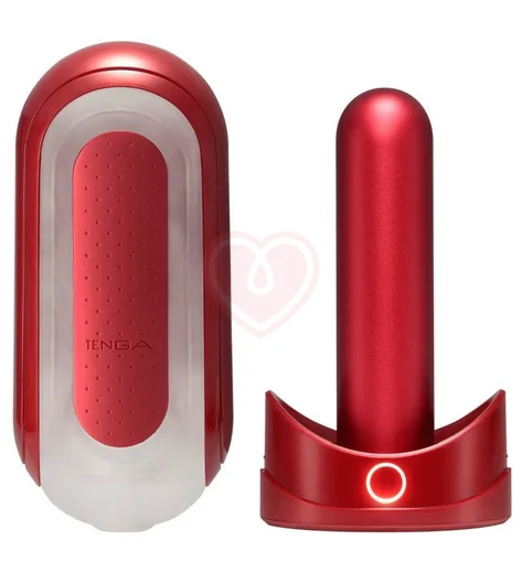 Мастурбатор Tenga Flip Zero Red Warming c подогревом фото 1