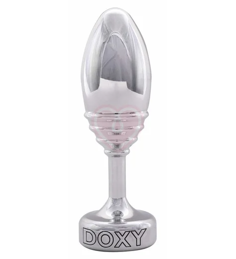 Рельефная анальная пробка Doxy Butt Plug Ribbed фото 1