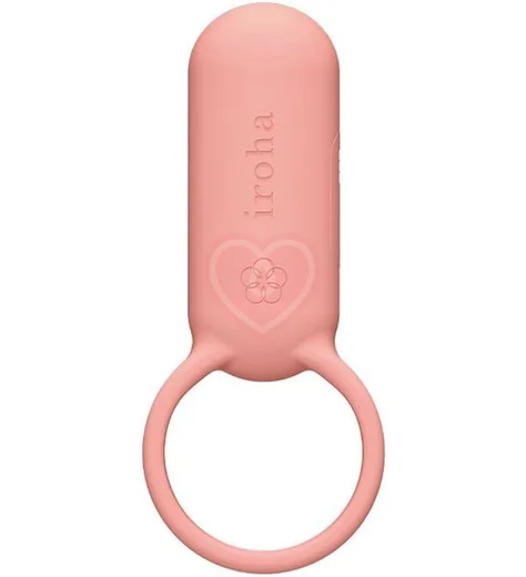 Эрекционное кольцо с клиторальной стимуляцией Iroha SVR Coral Pink розовое фото 1