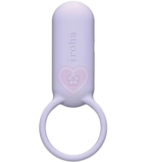 Эрекционное кольцо с клиторальной стимуляцией Iroha SVR Very Peri сиреневое фото 1
