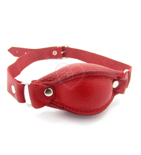Кожаный кляп Sitabella красный фото 1