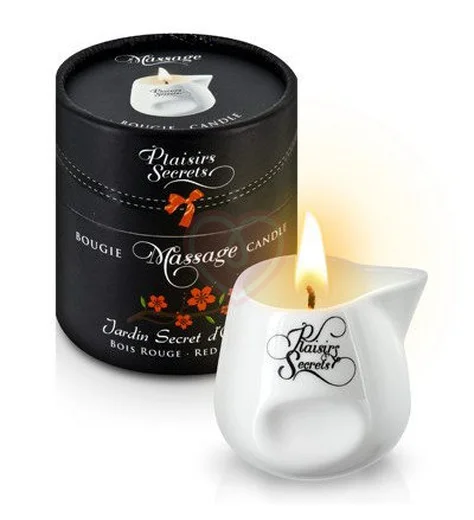 Свеча с массажным маслом Concorde Massage Candle Красное дерево 80 мл фото 1