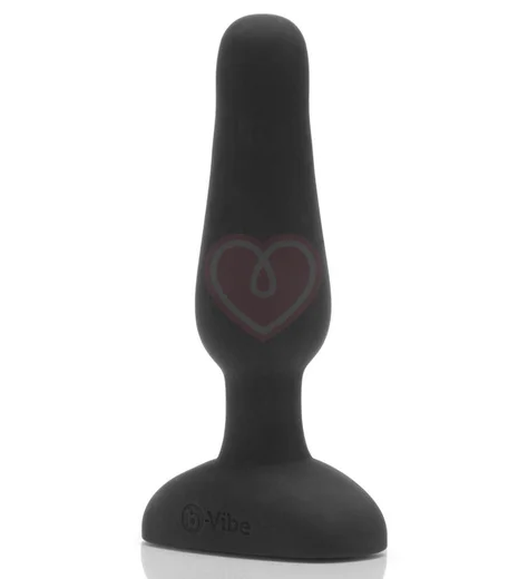 Маленькая анальная вибропробка B-Vibe Novice Plug чёрная фото 1