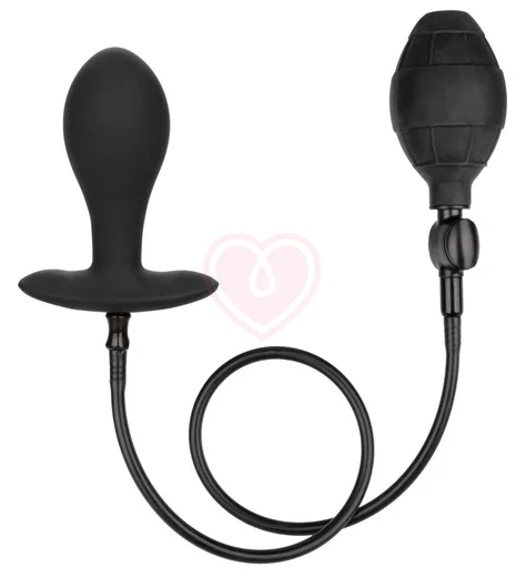 Утяжелённая расширяемая анальная пробка Weighted Silicone Inflatable Plug Large фото 1