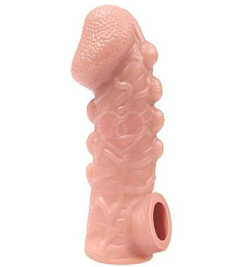 Насадка с бугорками и отверстием для мошонки Kokos Cock Sleeve CS008-L фото 1