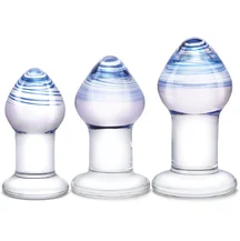 Набор стеклянных анальных пробок Glas Pleasure Droplets