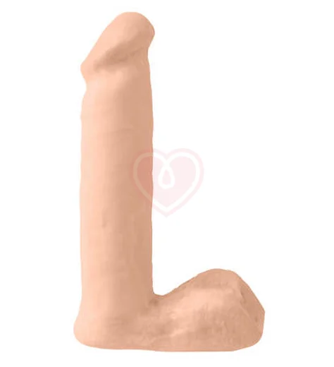 Фаллоимитатор с мошонкой Basix Rubber Works Dong 18 см телесный фото 1