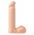 Фаллоимитатор с мошонкой Basix Rubber Works Dong 18 см телесный фото 1