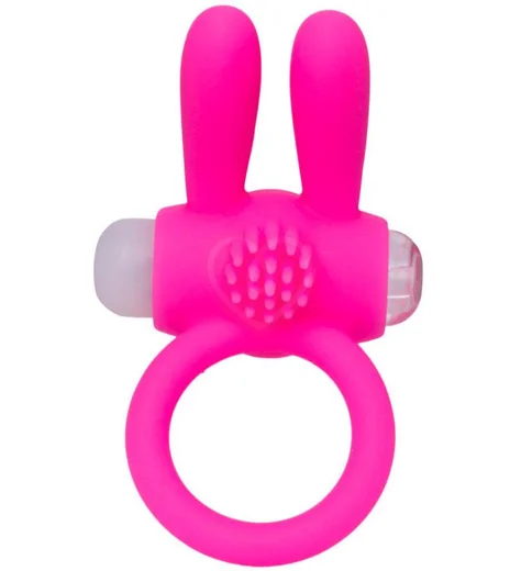 Виброкольцо с клиторальным стимулятором ToyFa A-Toys розовое фото 1