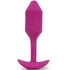 Утяжелённая анальная вибропробка b-Vibe Vibrating Snug Plug 2 малая розовая фото 1