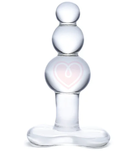 Стеклянная ёлочка Glas Beaded прозрачная фото 1